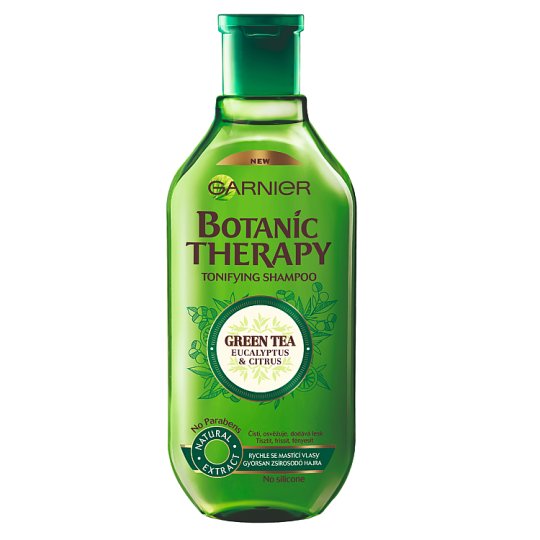 Garnier Botanic Therapy Green Tea Eucalyptus & Citrus sampon gyorsan zsírosodó hajra 400 ml