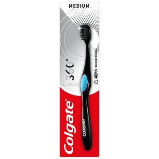 Colgate 360° Black közepes fogkefe