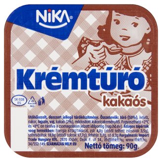 Nika kakaós krémtúró 90 g