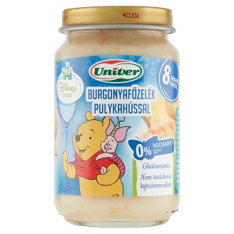 Univer burgonyafőzelék pulykahússal bébiétel 8 hónapos kortól 163 g