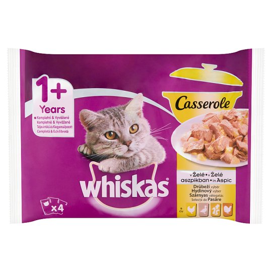 Whiskas 1+ Casserole Poultry Selection Complete Wet Food for Adult Cats