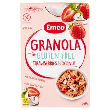 Emco gluténmentes granola eperrel és kókusszal 340 g
