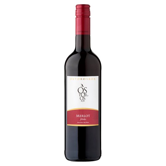 Ostorosbor Felső-Magyarországi Merlot félédes vörösbor 12,5% 750 ml