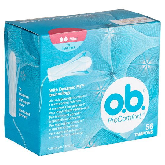 O.b. ProComfort Mini Tampon 56 Pcs - Tesco Online, Tesco From Home ...