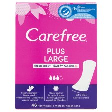 Carefree Plus Large tisztasági betét friss illattal 46 db