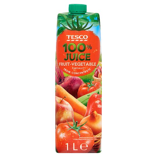 Tesco 100% vegyes gyümölcs-zöldséglé 1 l