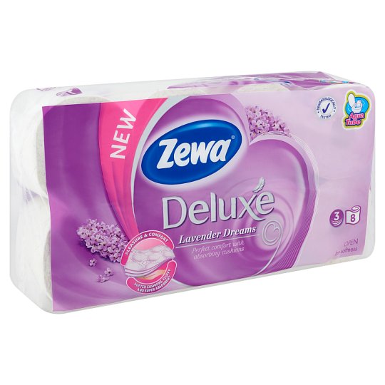 Zewa Deluxe Lavender Dreams toalettpapír 3 rétegű 8 tekercs