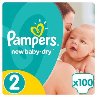 Pampers New Baby-Dry Pelenka 2-as (Mini), 100 Darabos Kiszerelés