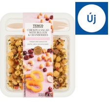 Tesco csicseriborsó saláta bulgurral és szárított édesített áfonyával 220 g