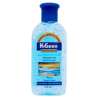 HiGeen antibakteriális alkoholos kézfertőtlenítő gél tengeri illattal 110 ml
