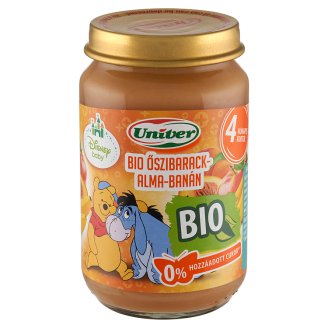 Univer őszibarack-alma-banán bébidesszert 4 hónapos kortól 163 g