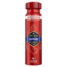 Old Spice Captain  Deo Spray Férfiaknak, Akár 48 Órás Frissesség, Alumíniummentes, 150 ml