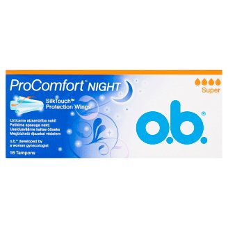 o.b. ProComfort Night Super tampon 16 db