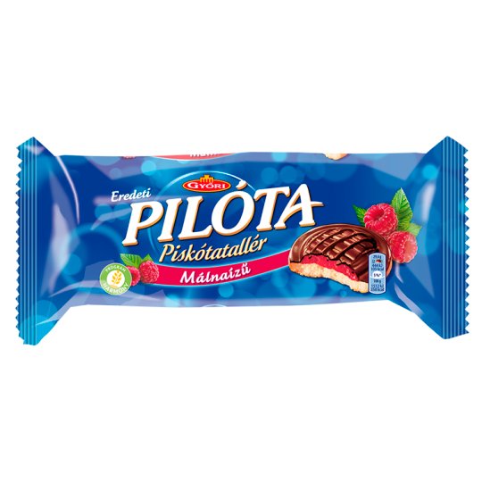 Győri Pilóta málnás piskótatallér 147 g