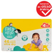 Fred & Flo Ultra Dry 4+ Maxi 9-16 kg Nappies 46 pcs