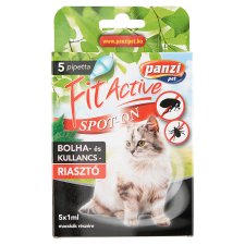 Panzi Fit Active Spot-On Flea and Tick Repellent for Cats 5 x 1 ml