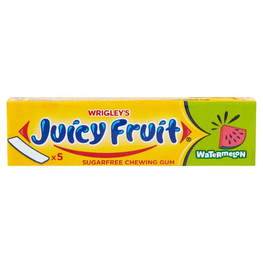 Wrigley's Juicy Fruit görögdinnyeízű cukormentes rágógumi édesítőszerrel 5 lap 13 g