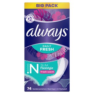 Always Dailies Slim Multiform Fresh Tisztasági Betét 74 Db