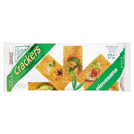 piovesana teljes kiőrlésű cracker 10 x 27,5 g