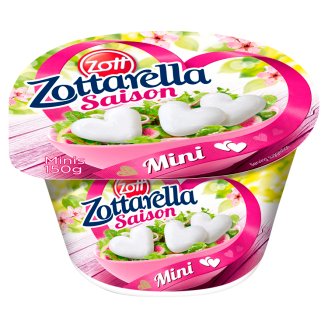 Zott Zottarella Saison Mini zsíros, lágy mozzarella sajt 150 g