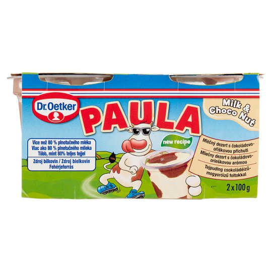 Dr. Oetker Paula Milk Pudding with Chocolate and Hazelnut Flavoured Pudding 2 x 100 g (200 g)