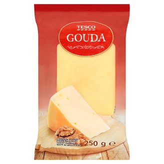 Tesco zsíros, félkemény gouda sajt 250 g