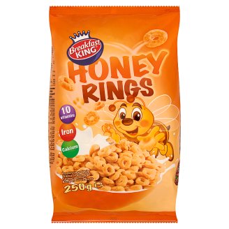 Breakfast King mézes gabonakarikák hozzáadott vitaminokkal és ásványi anyagokkal 250 g