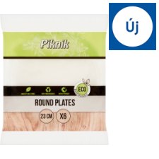 Piknik Round Plates 23 cm 6 pcs