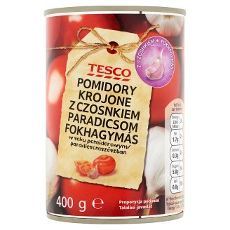 Tesco fokhagymás paradicsom 400 g