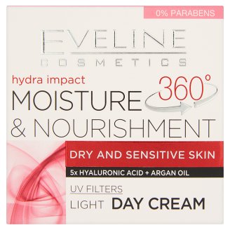 Eveline Cosmetics Hydra Impact 360° tápláló, könnyed, hidratáló nappali krém 50 ml