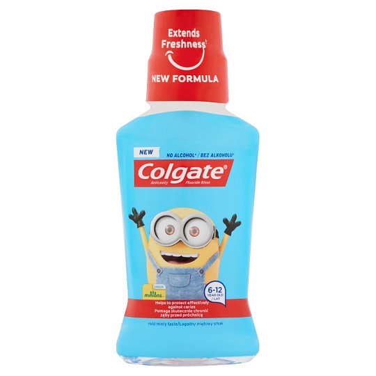 Colgate Minions Mouthwash 6-12 Year Old 250 ml - Tesco Online, Tesco ...