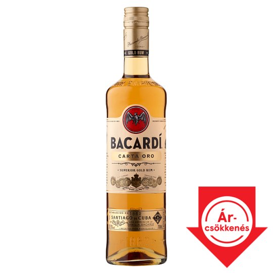 Bacardi Carta Oro rum 37,5% 0,7 l