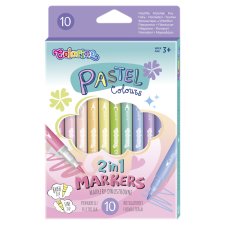 Colorino Pastel Colours kétoldalú filctollak 10 db
