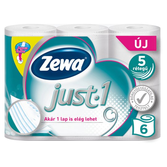 Zewa Just1 Toilet Paper 5 Ply 6 Rolls Tesco Groceries