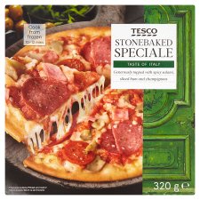 Tesco Speciale Quick-Frozen Stonebaked Pizza 320 g