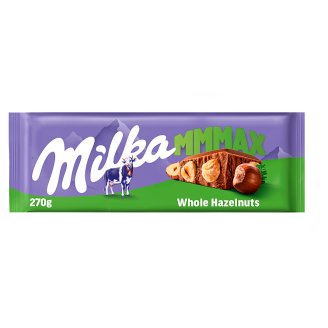 Milka alpesi tejcsokoládé egész mogyoróval 270 g