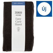 Tesco Home Easy Care Black Sheet 220 x 200 cm