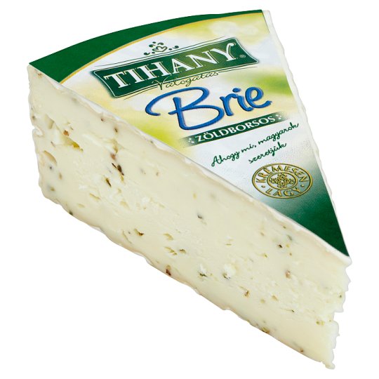 Tihany Válogatás Brie vágó zöldborsos sajt