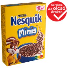 Nestlé Nesquik Minis kakaós ízű ropogós mini gabonagolyók vitaminokkal és ásványi anyagokkal 300 g