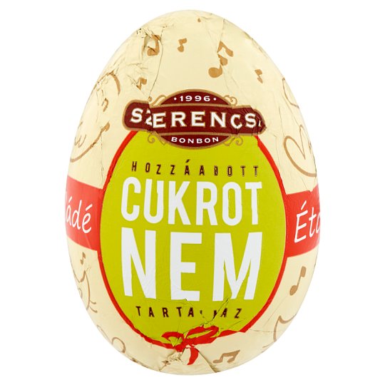 Szerencsi tojás étcsokoládé figura édesítőszerekkel 20 g