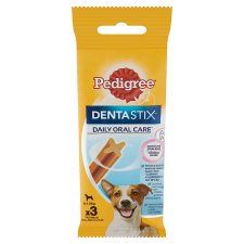 Pedigree DentaStix kiegészítő állateledel 5-10 kg-os, 4 hónapnál idősebb kutyák számára 3 db 45 g