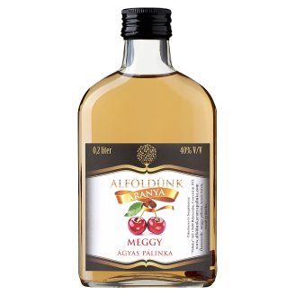 Alföldünk Aranya ágyas meggy pálinka 40% 0,2 l
