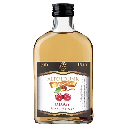 Alföldünk Aranya ágyas meggy pálinka 40% 0,2 l