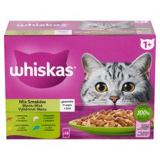 Whiskas 1+ Mixed Menu Complete Wet Food for Adult Cats 12 x 85 g (1,02 kg)