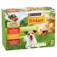 Purina Friskies szószos válogatás nedves kutyaeledel 12 x 85 g (1020 g)