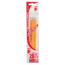 ICO Koh-I-Noor Graphite Pencil H, HB, B, 2B 4 pcs