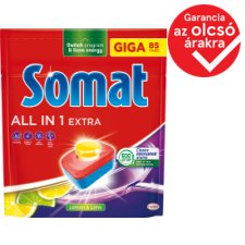 Somat All in 1 Extra Lemon & Lime Dishwasher Tablets 85 pcs 1411 g