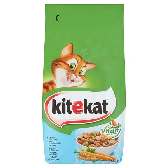 Kitekat Dry Pet Food for Cats with TunaVegetable 1,8 kg Tesco Online