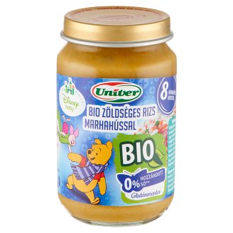 Univer zöldséges rizs marhahússal bébiétel 8 hónapos kortól 163 g