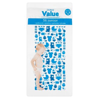 Tesco Value Junior 11-25 kg nadrágpelenka 56 db